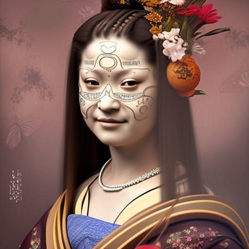 Monalisa Asian painting