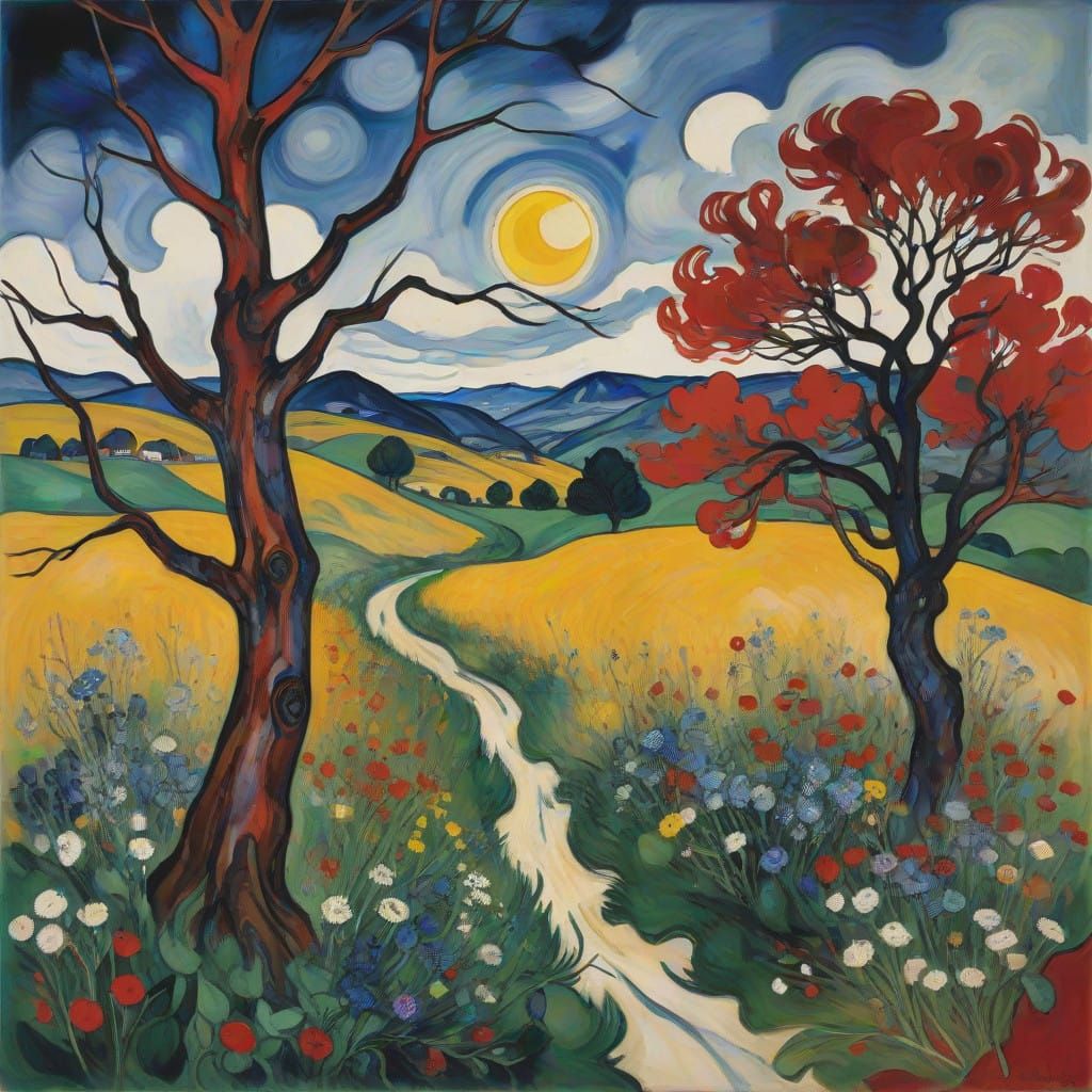 Expressionist Duality: A World Divided by Emotion and Sereni...