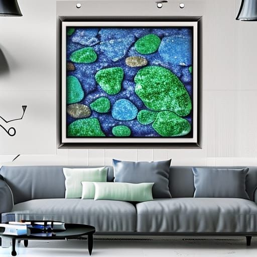 Abstract Rain Water Rocks Diamond Painting