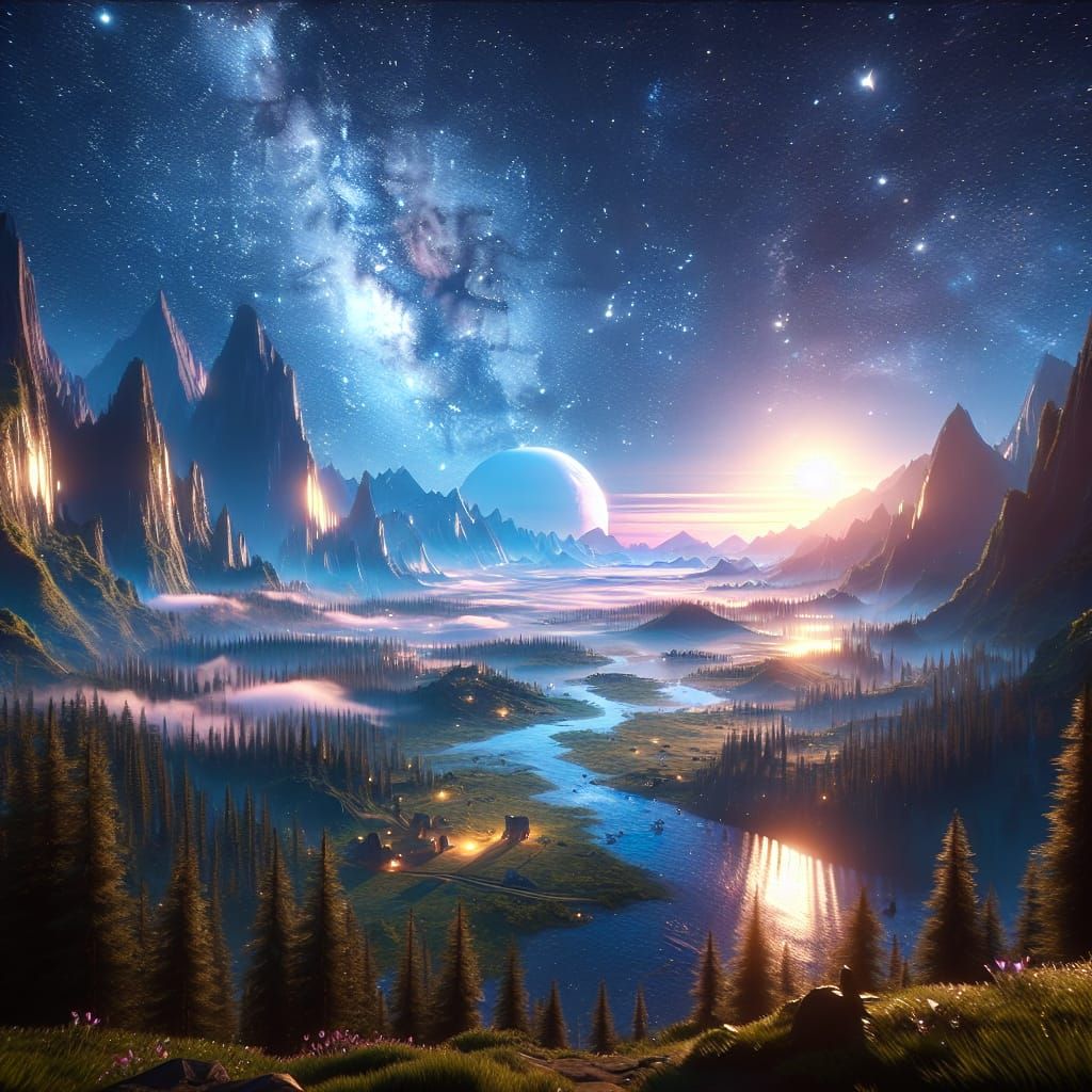 Breathtaking Flat Earth Landscape in 8K Resolution