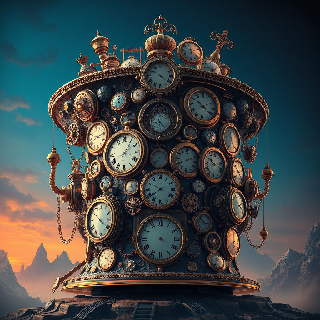 Ornate Clockwork Hat in High-Fantasy Style