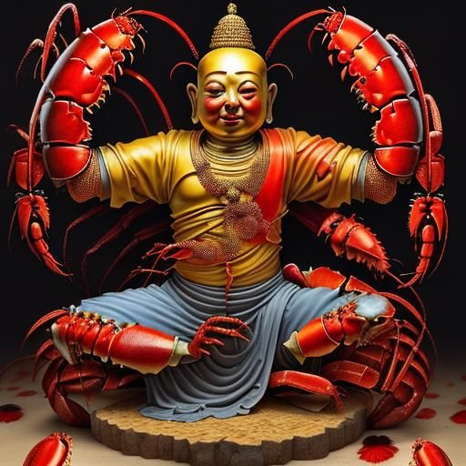 Crustacean Nirvana: A Lobster Buddha