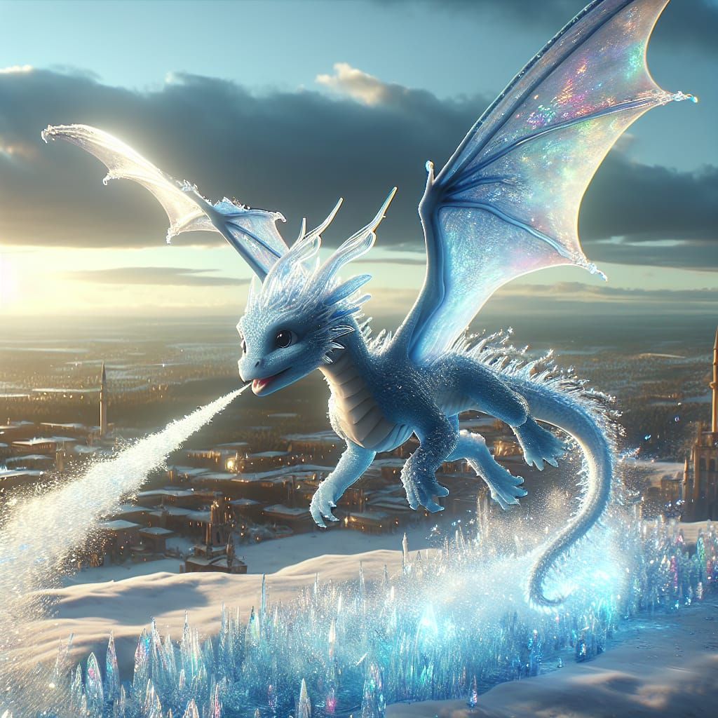 Flying Ice dragon