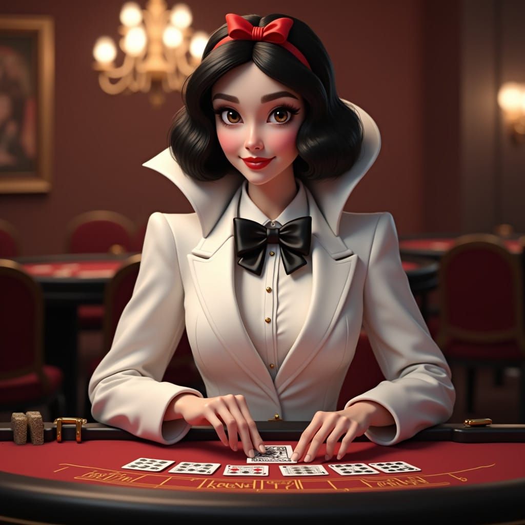 Snow White in a Casino Tuxedo