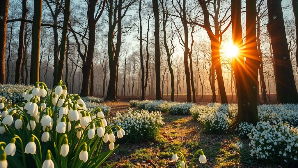 Dreamscape in Snowy Woodland Wonderland