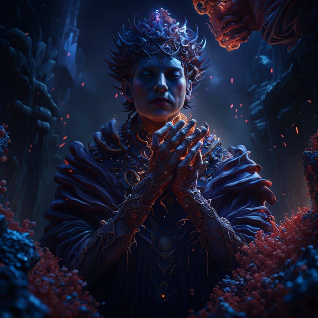 Fantastical Matte Painting in Deep Color, 8K