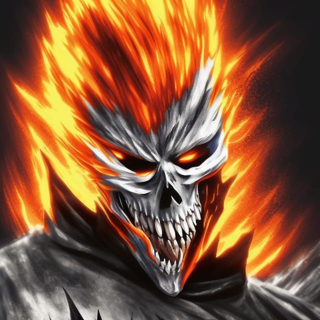 Ichigo Kurosaki As The Ghost Rider