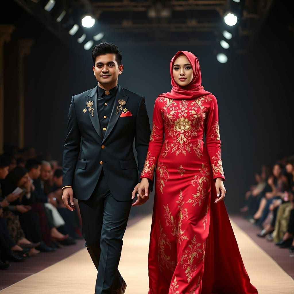 Elegant Minangkabau-Inspired Fashion on the Paris Runway