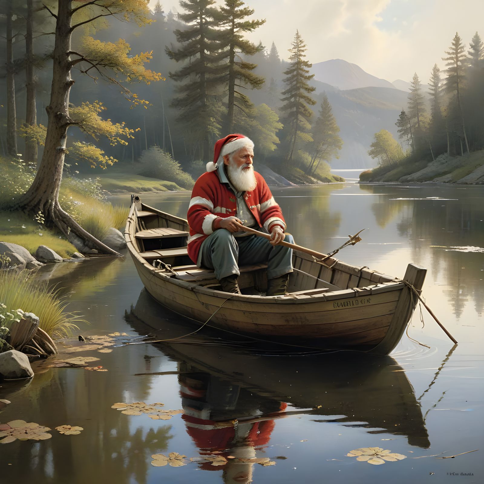 Sleigh-Bell Fisherman on the Open Sea