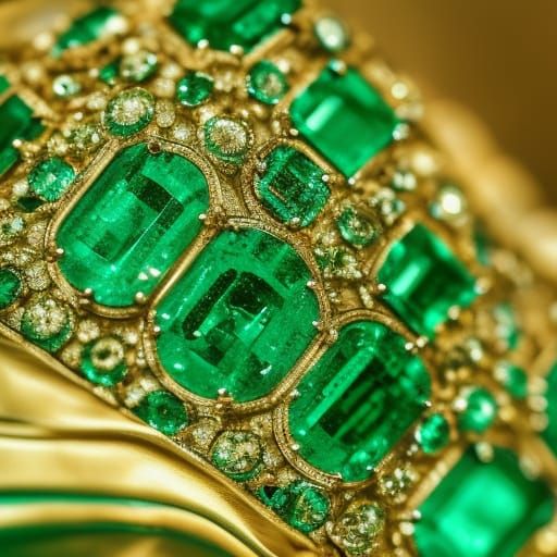 Hyperrealistic Emerald Gemstone in High Definition