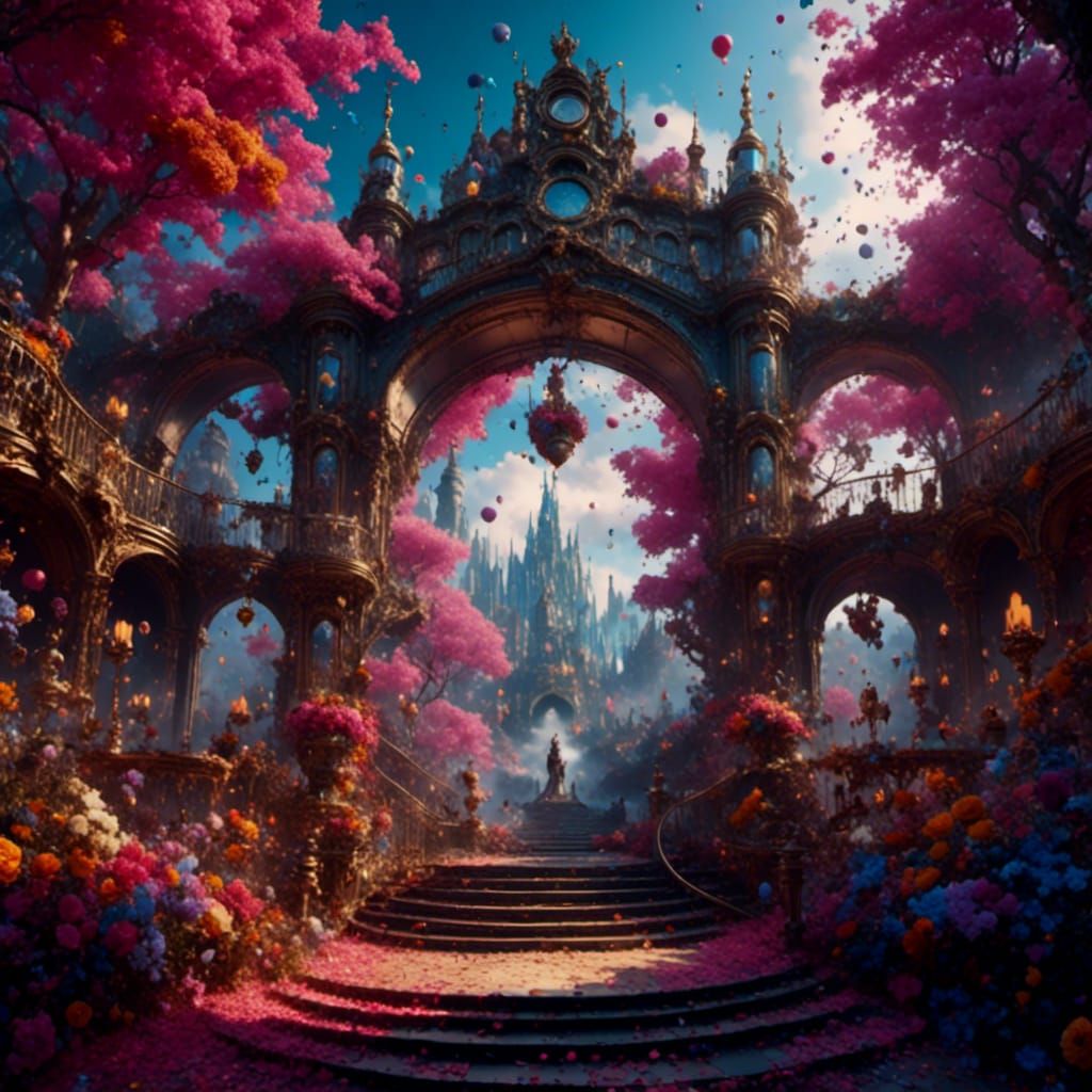 Fantastical Love in 1939: Detailed Matte Painting