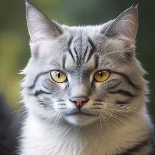 Regal Feline Portrait in Warm, Golden Light