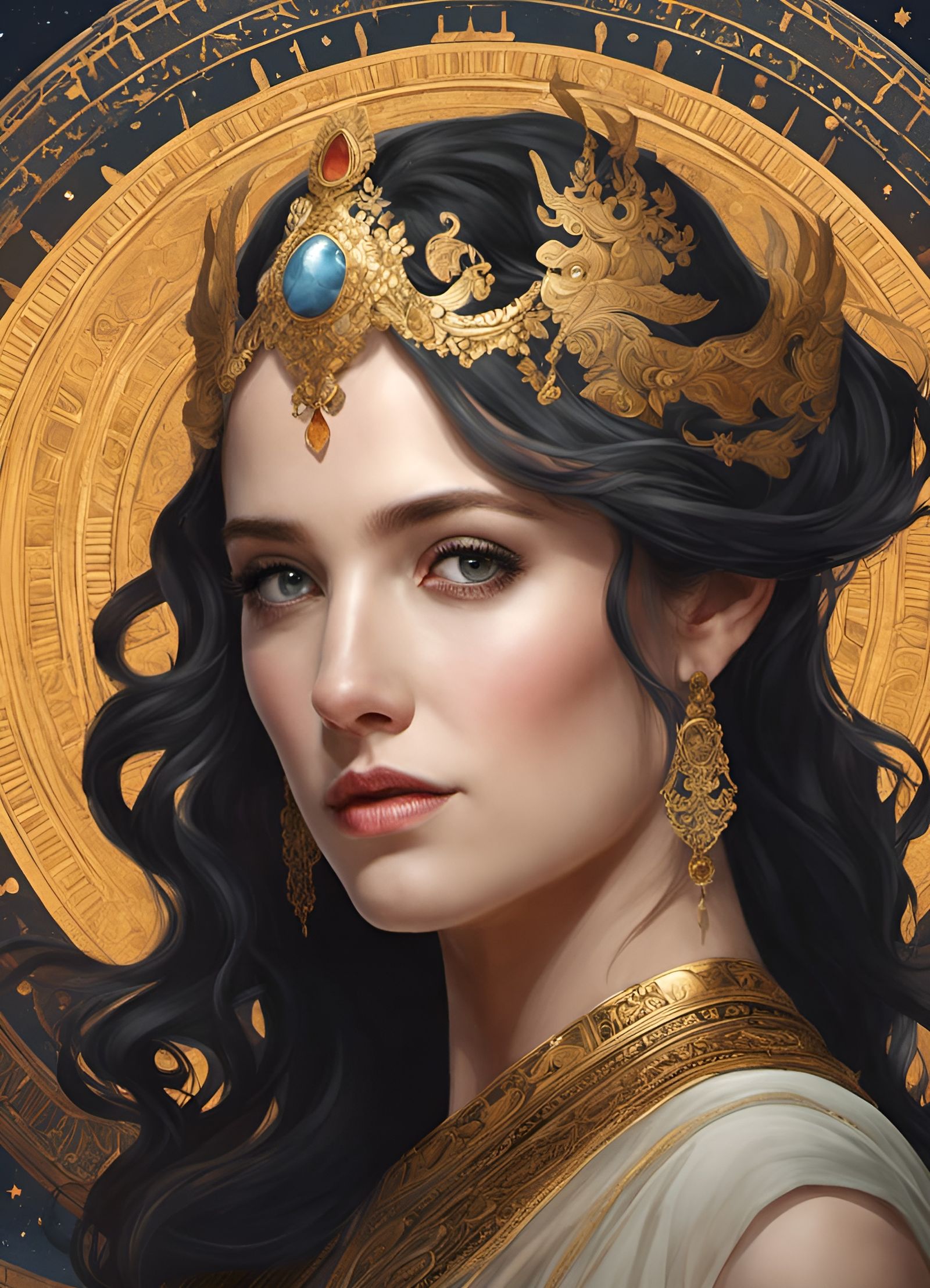 Psychedelic Goddess of the Astral Universe