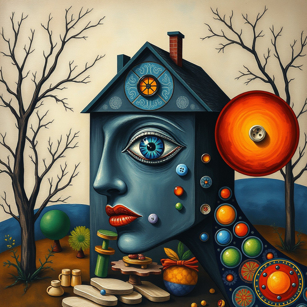 Tragic Abandoned House in Art Nouveau Aesthetic