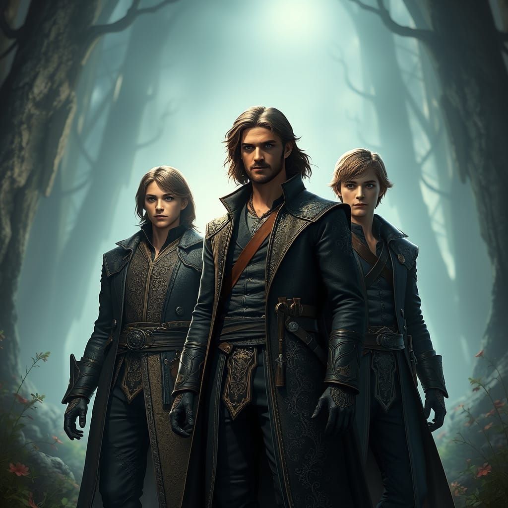 Fantasy Heroes United in Anime-Inspired Masterpiece