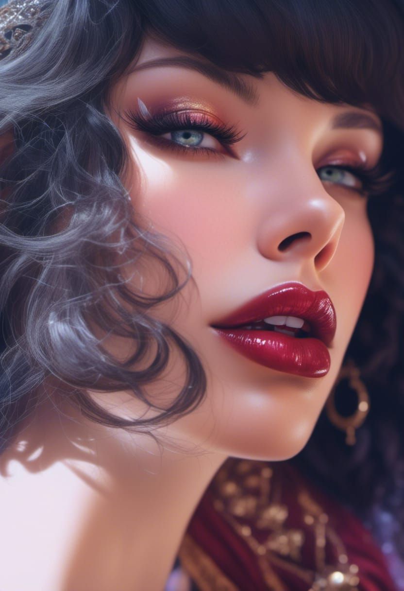 Ruby Queen in Luminous Fantasy Style