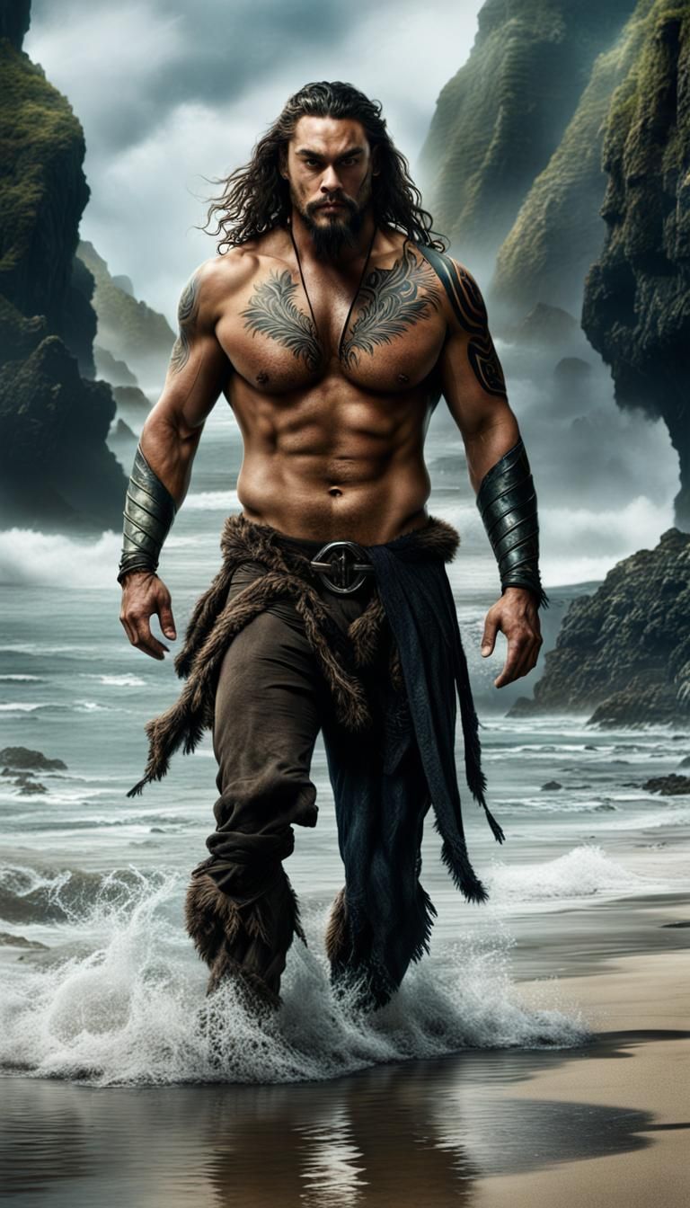 Jason Momoa in Speedo: Digital Matte Painting