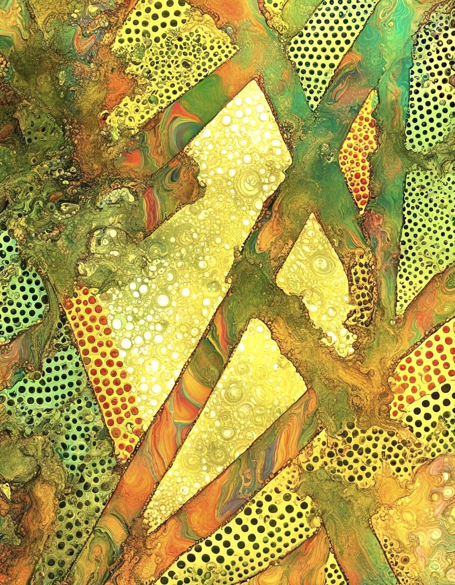 Hypnotic Psychedelic Dots and Stripes in 3D