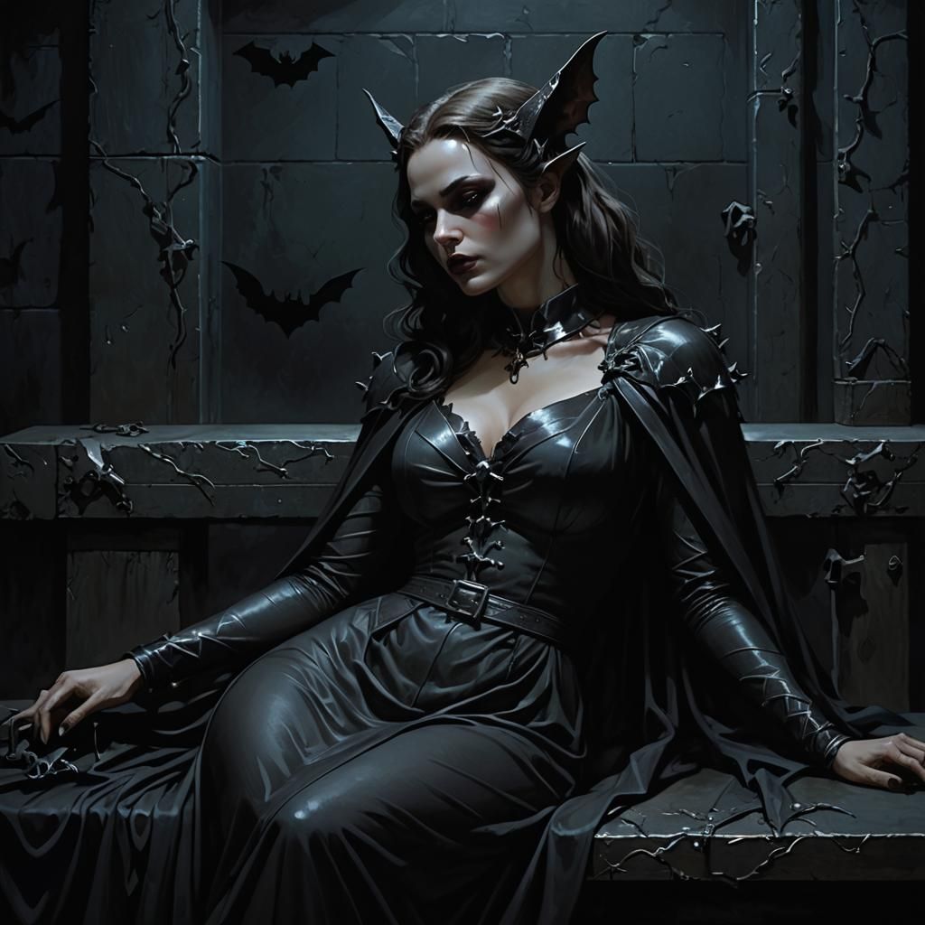 Eerie Morgue Scene: Dark Fantasy Illustration