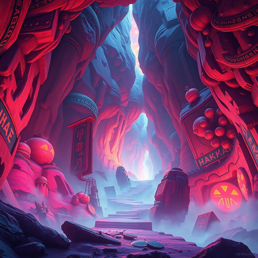 Ethereal Dreamscapes in Vibrant Hues