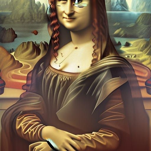 Hyperdetailed Mona Lisa Portrait in Artstation Style
