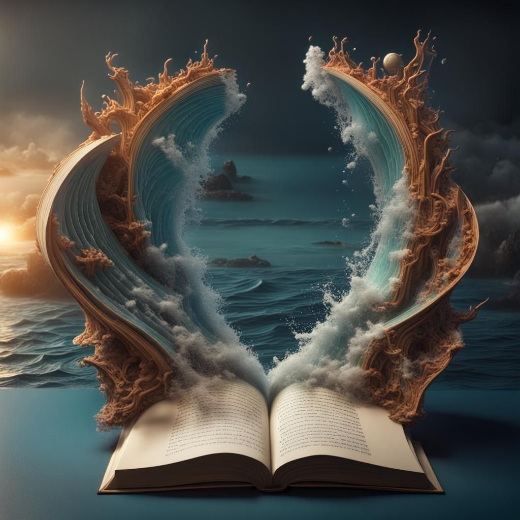 Ocean Book: 3D Illustration in Fantasy Art Style