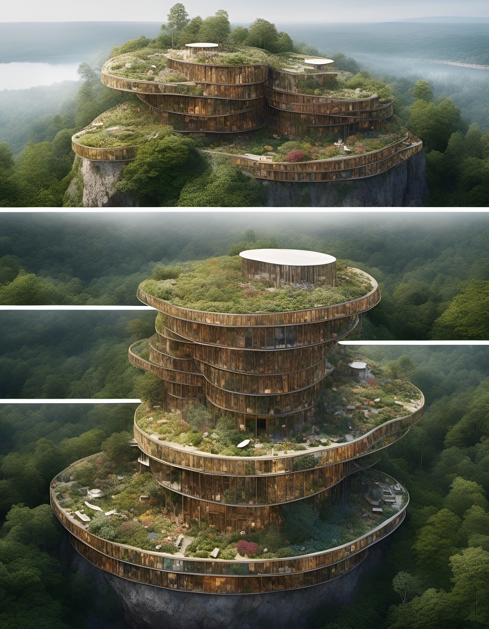 Abstract House Atop Garbage Dump