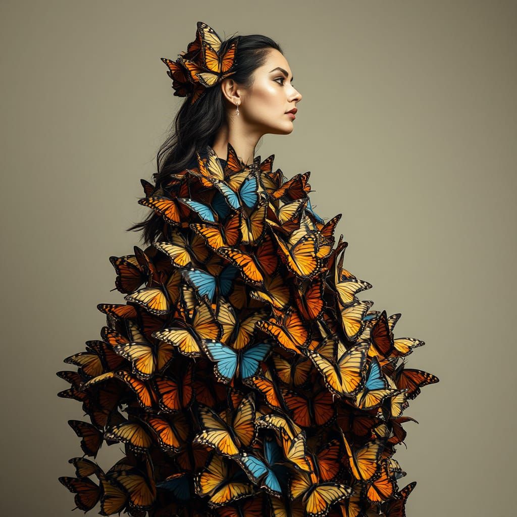 Butterfly Gown in Ethereal Style