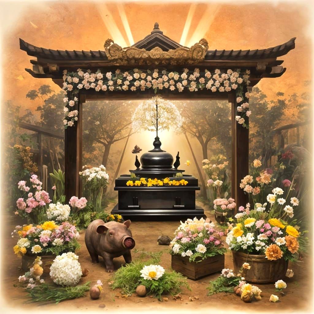 Funeral of a Pig Deity Ascending