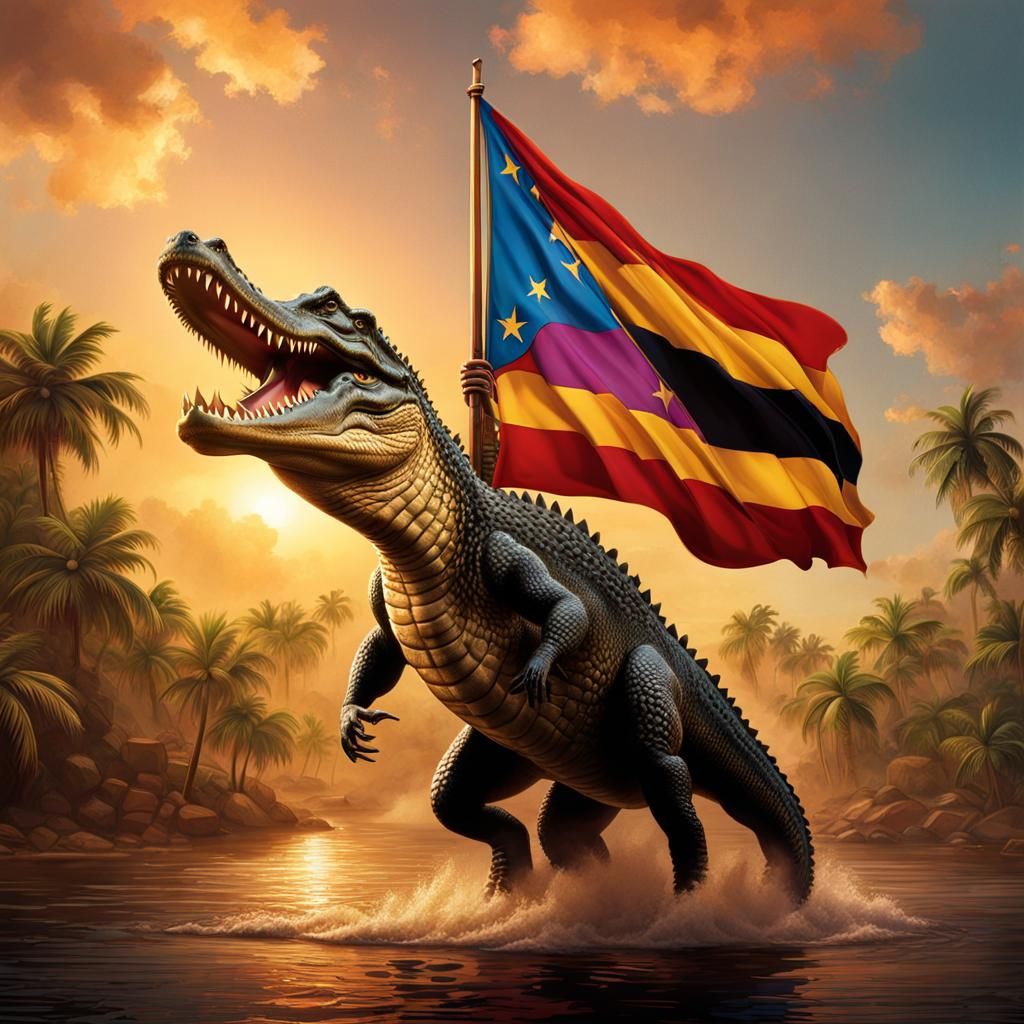 Crocodile Dundee Poster: Detailed Matte Painting