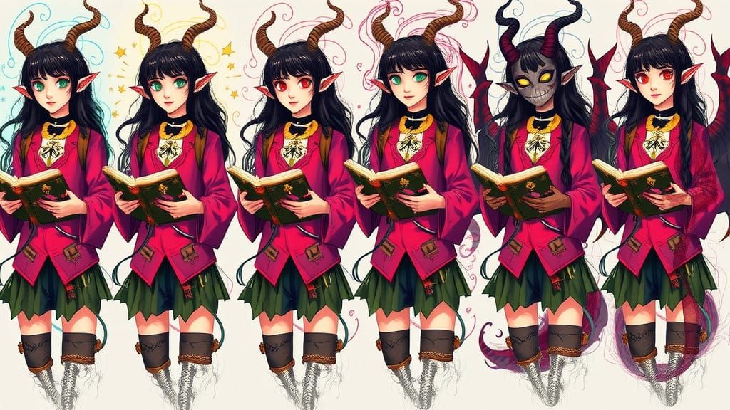 Elf Student Transforms into Incubus with Dark, Ethereal Ener...