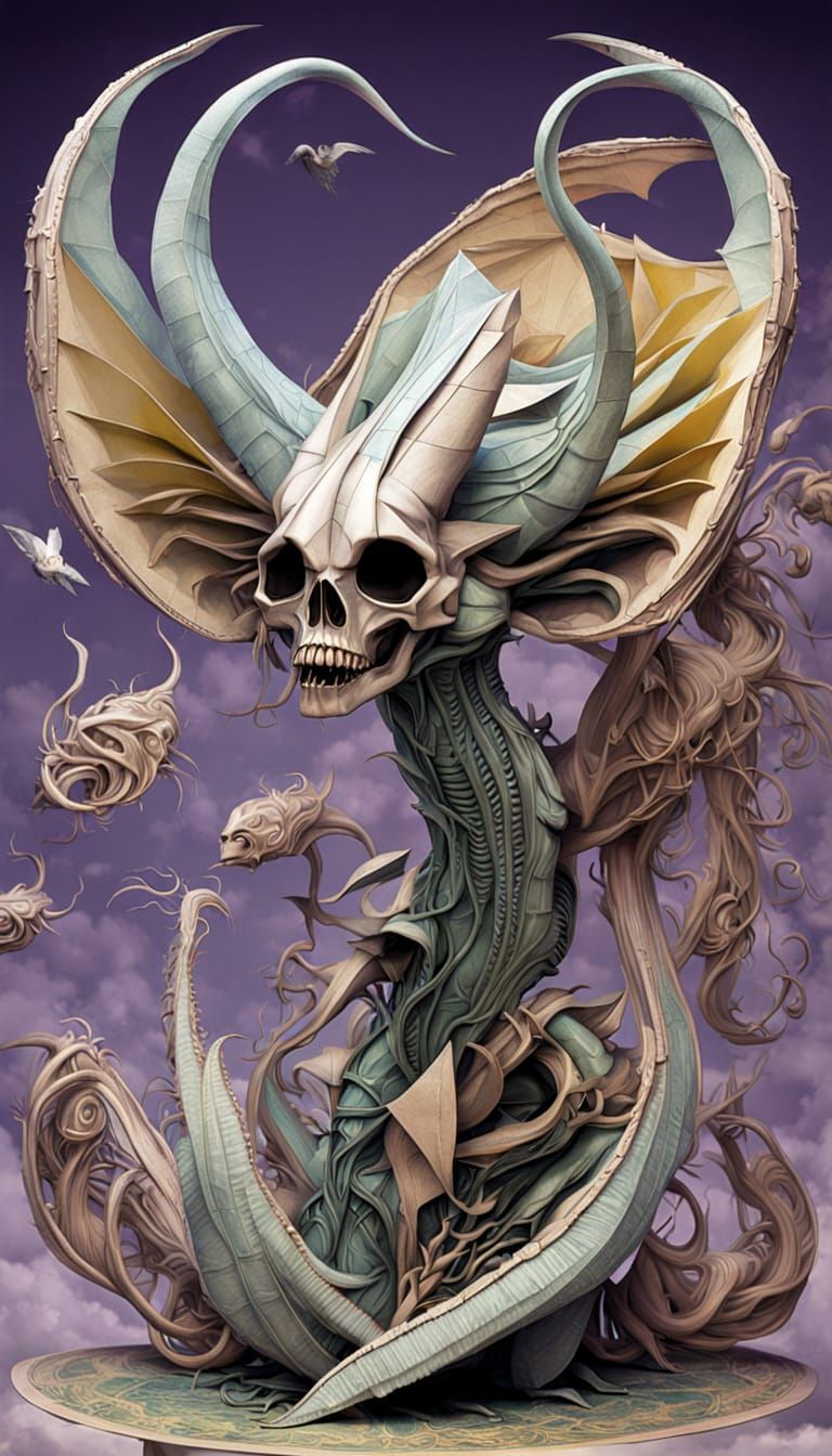 Origami Cthulhu Take Flight From Pop-Up Book