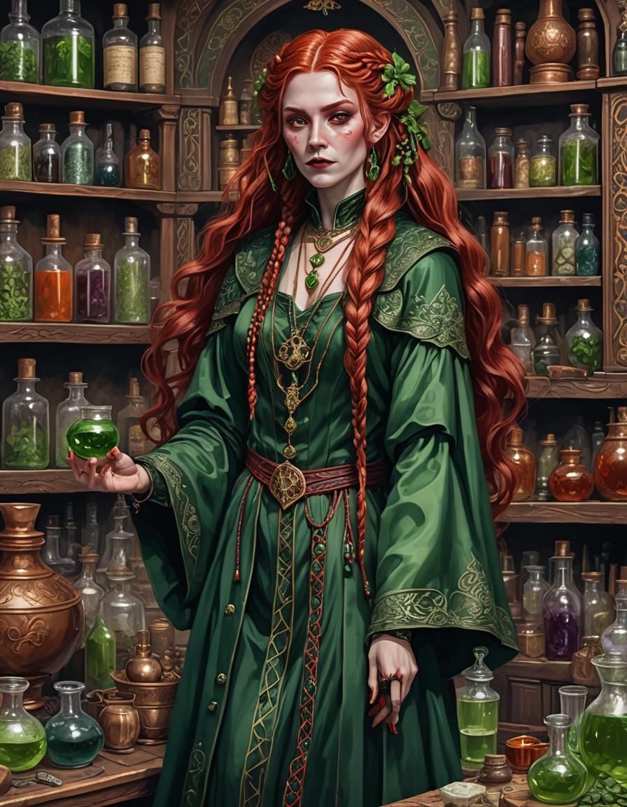 Vampire Apothecary in High Fantasy Style