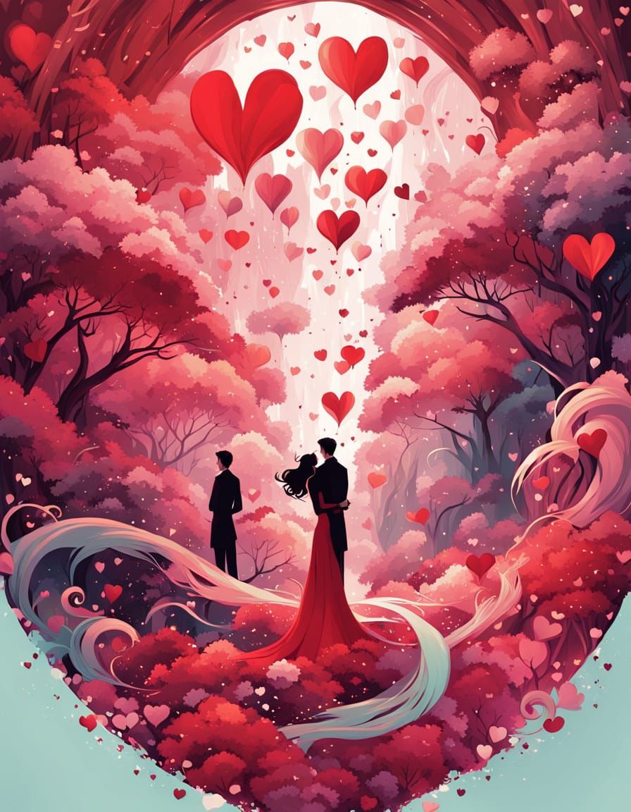 Whimsical Heartbreak in Pastel Hues