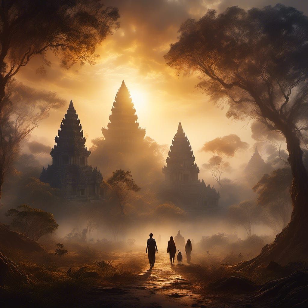 Angkor Wat Temple in Cambodia: Digital Matte Painting