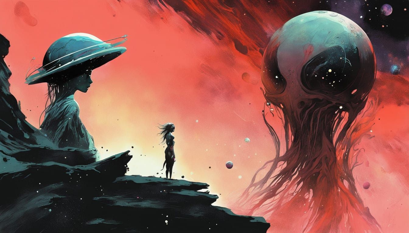 Cosmic Jellyfish in a Stellar Landscape