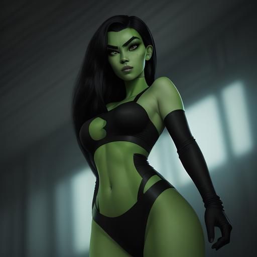 Hyperrealistic Kigo Fusion: Kim Possible and Shego