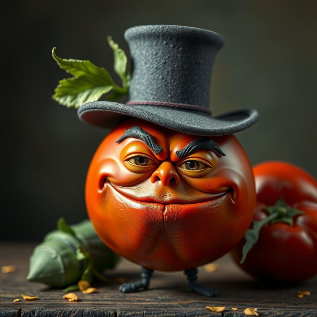 Sly Tomato in Dutch Masterpiece Style