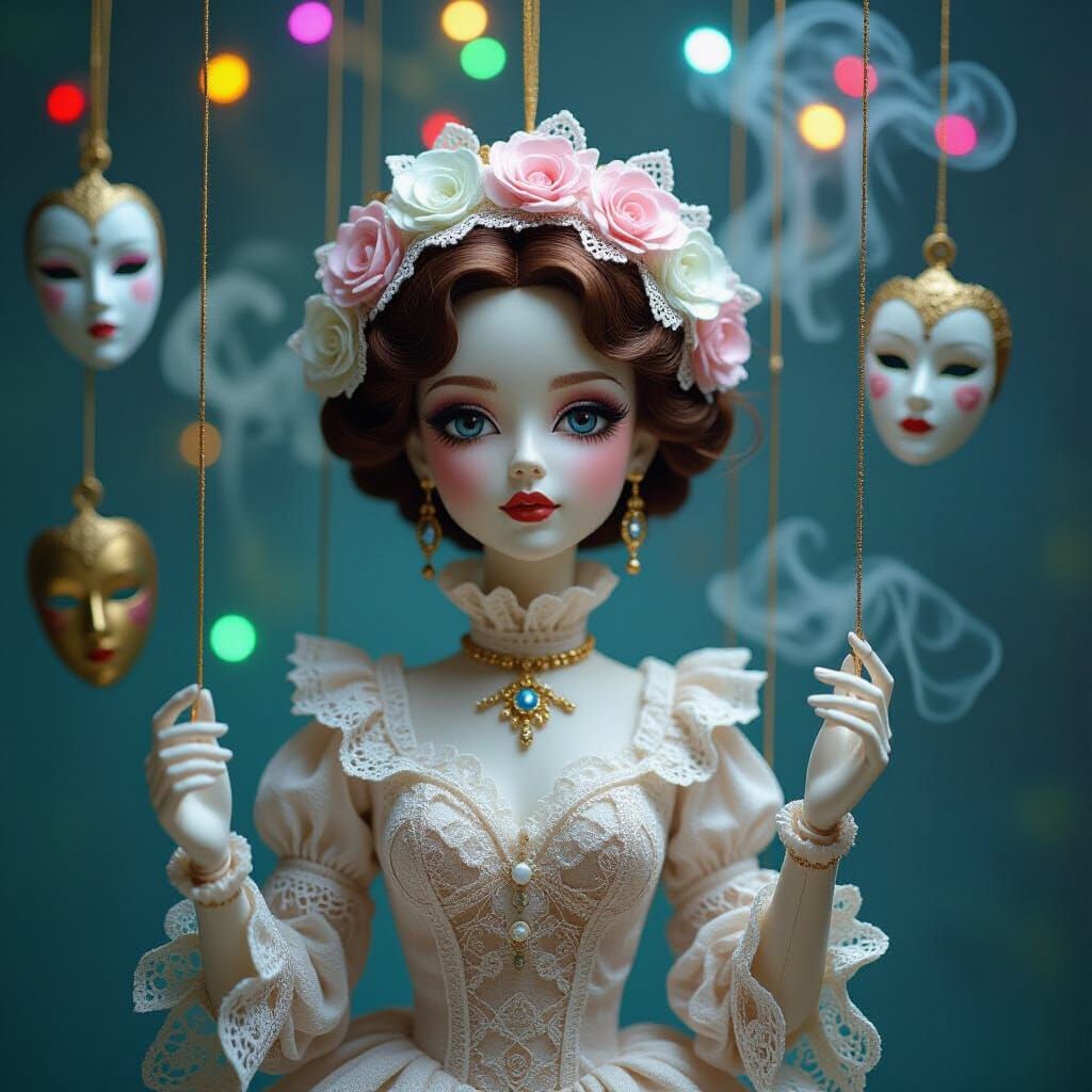 Surreal Marionette Doll in Dreamlike Fantasy