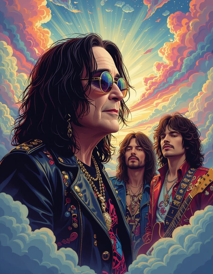 Ozzy Enters Heaven in Dreamlike Digital Art