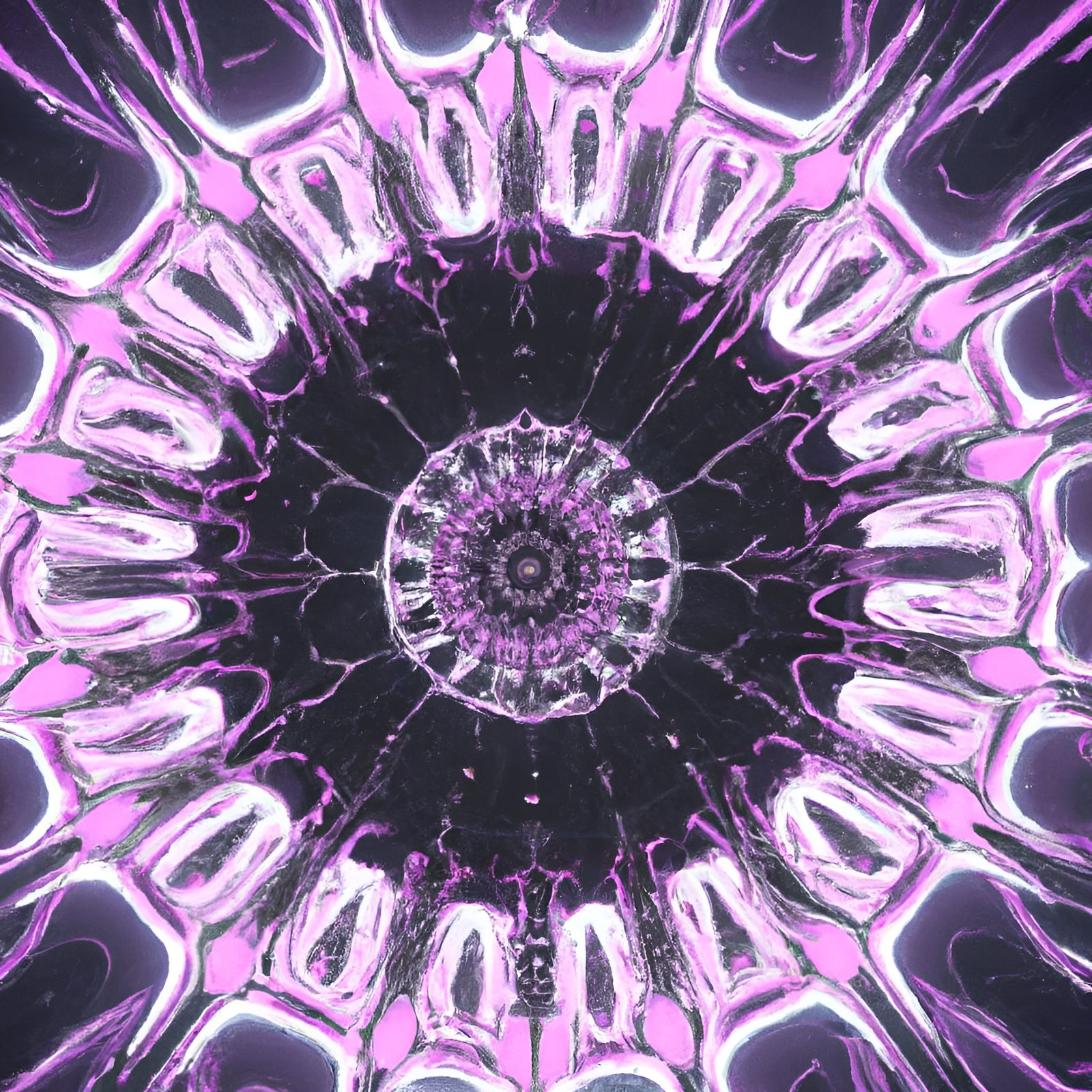 Cyberpunk Mandala: Psychedelic Toon Lighting