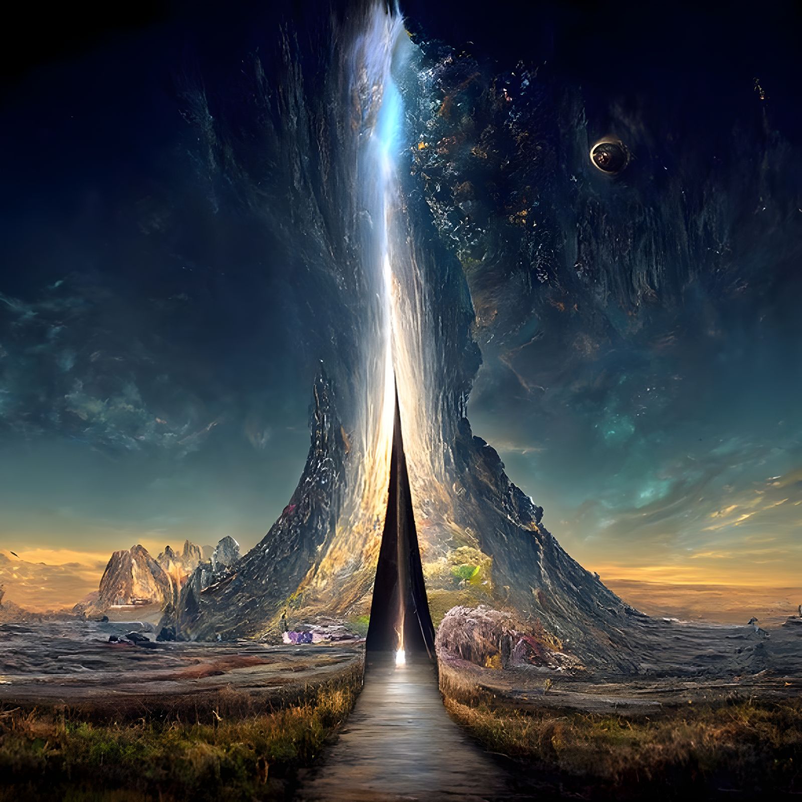 Spectacular Universe Portal Landscape by David Hardy