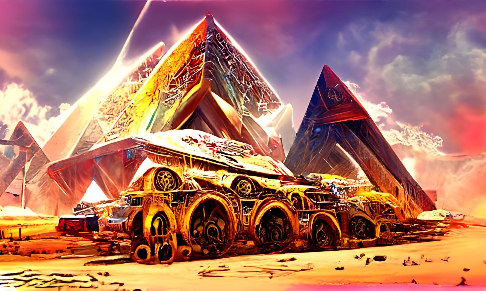 Pyramid of Machine Kings: Digital Matte Painting