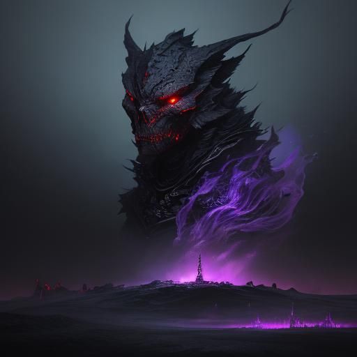 Foreboding Presence in Bedroom: Dark Fantasy Concept Art