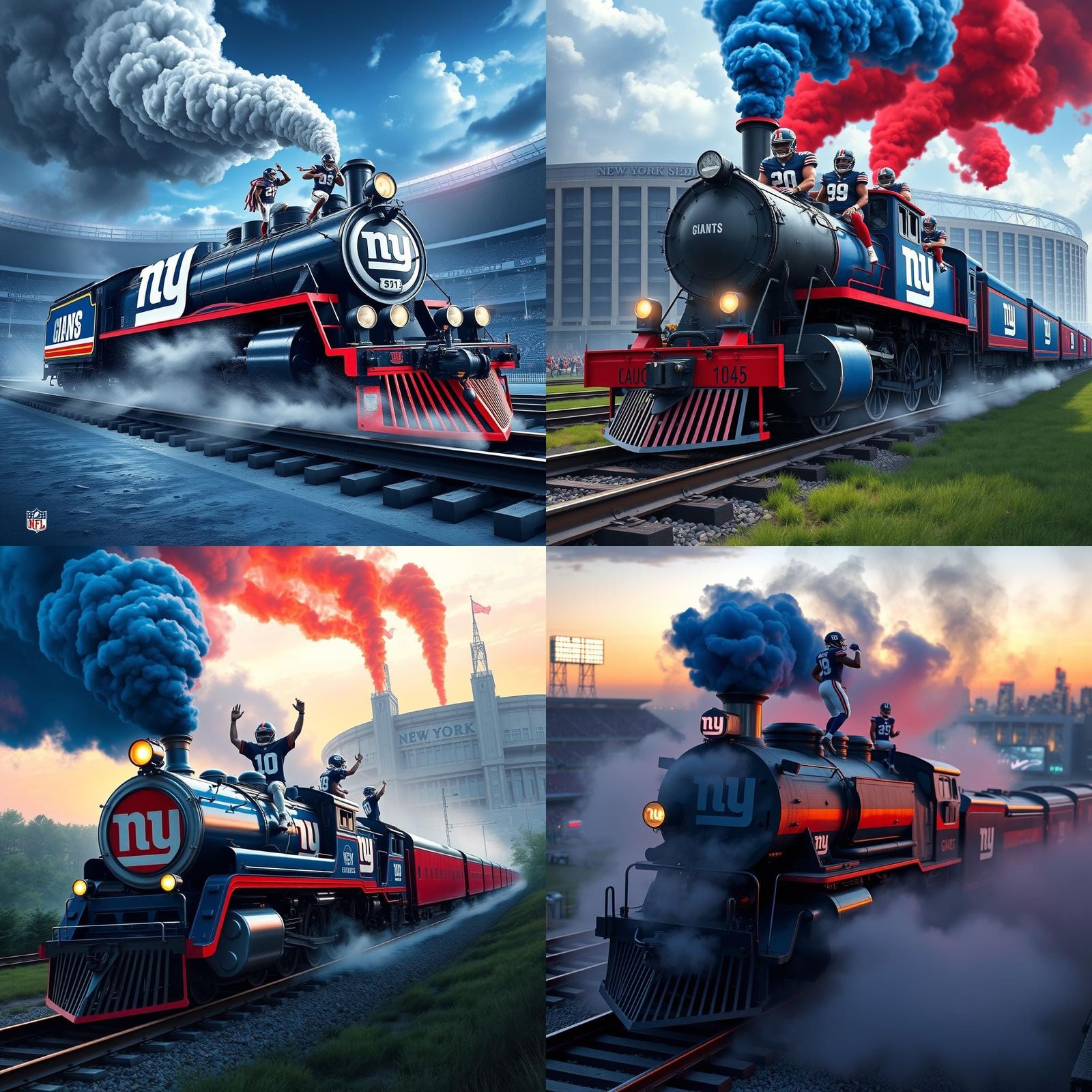 Giants Locomotive: A Fantasy Concept Art in 8K