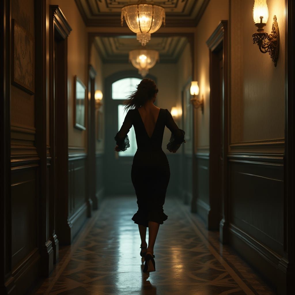 Refined Woman Makes a Desperate Escape from Luxury Mansion