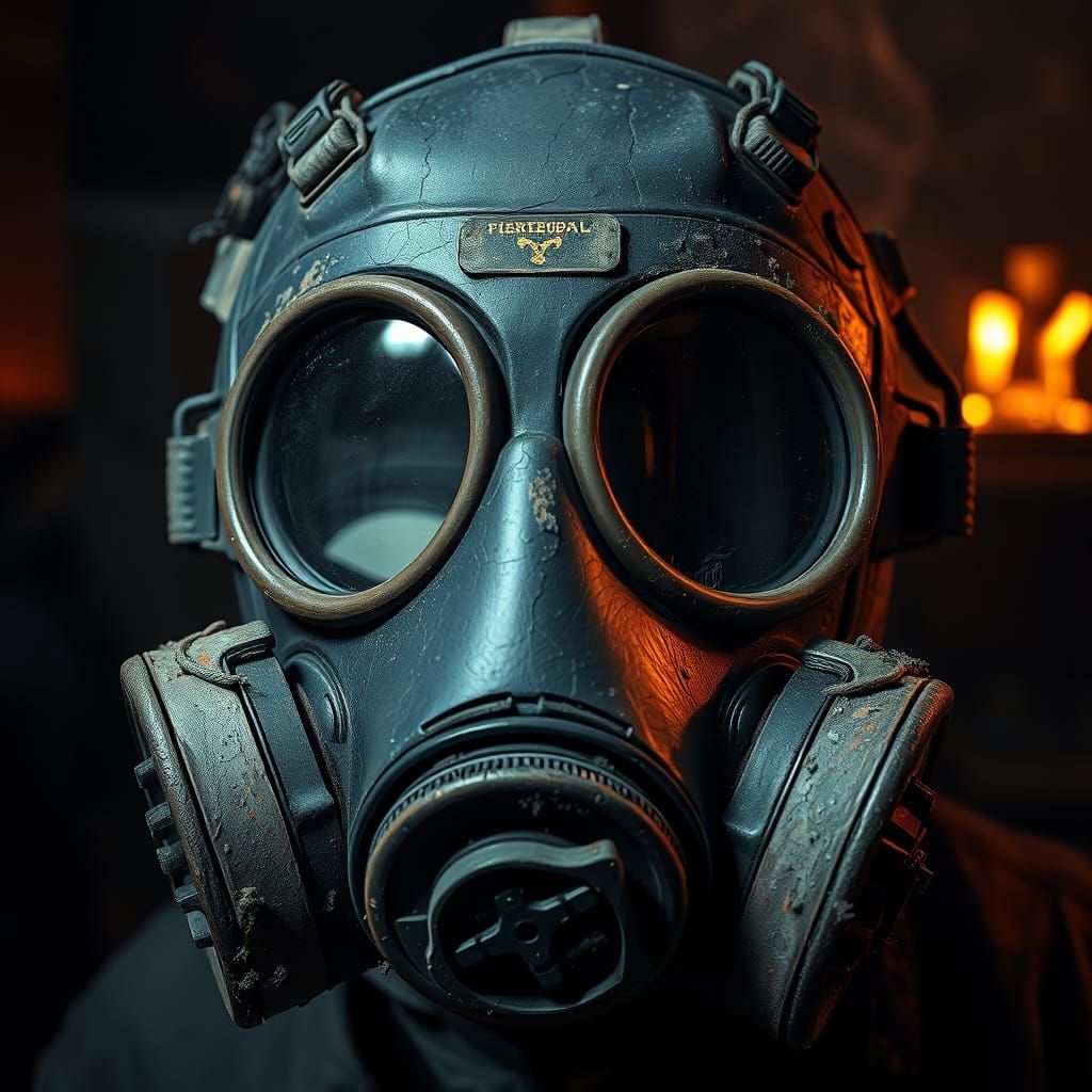 Chernobyl Gas Mask in Dystopian Style