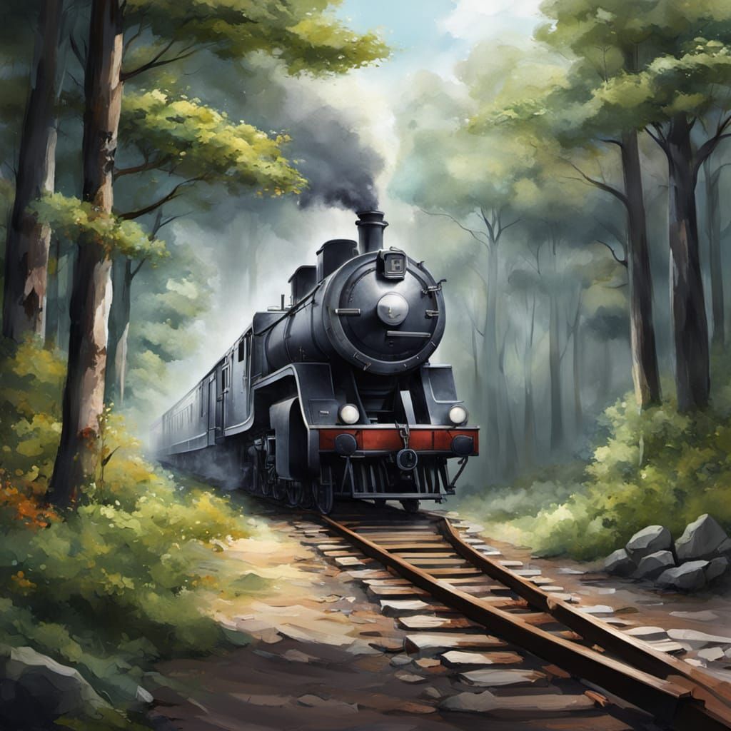 Ethereal Nighttime Farewell in a Dreamlike Setting