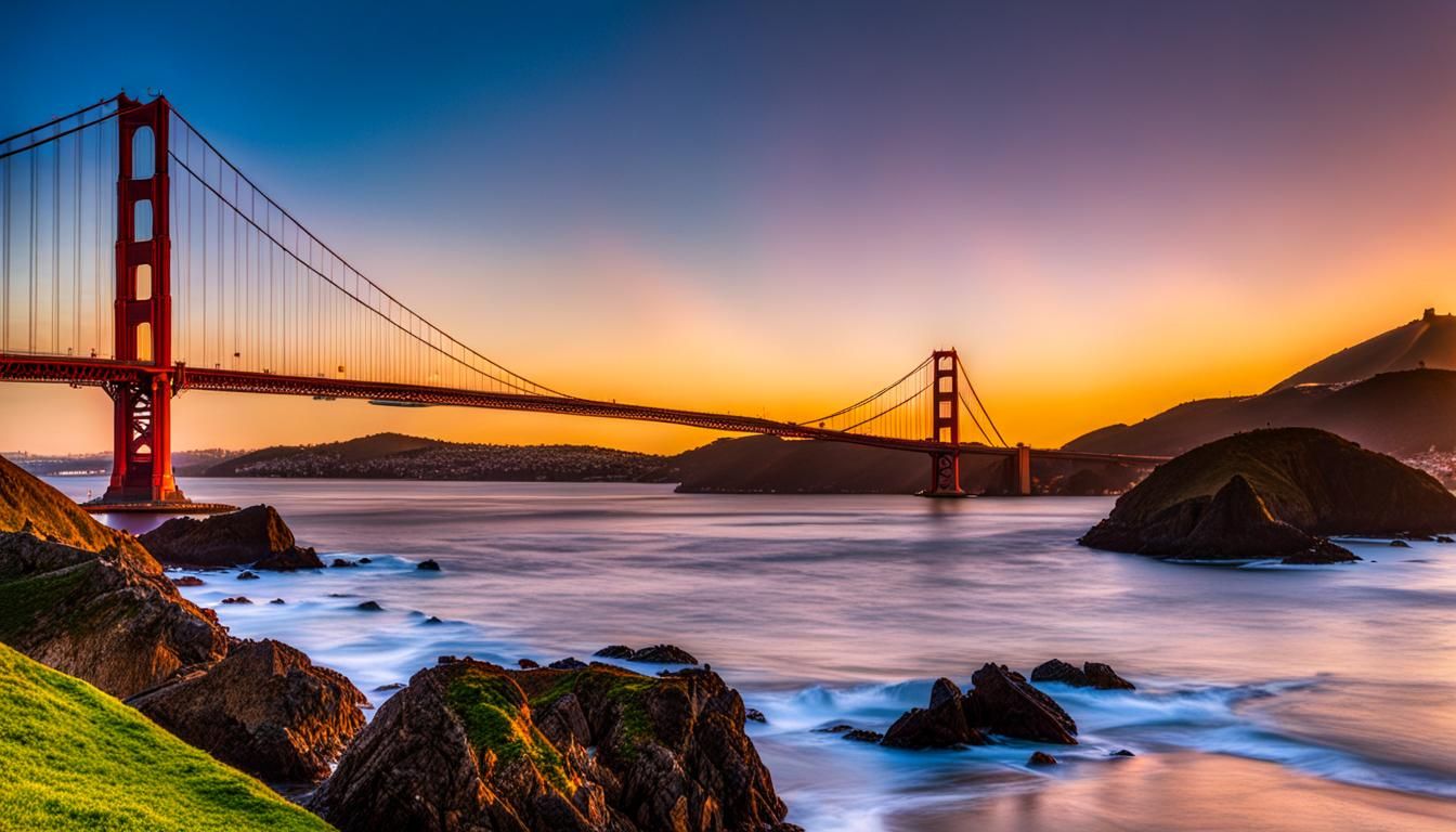 Golden Gate Bridge at Sunset