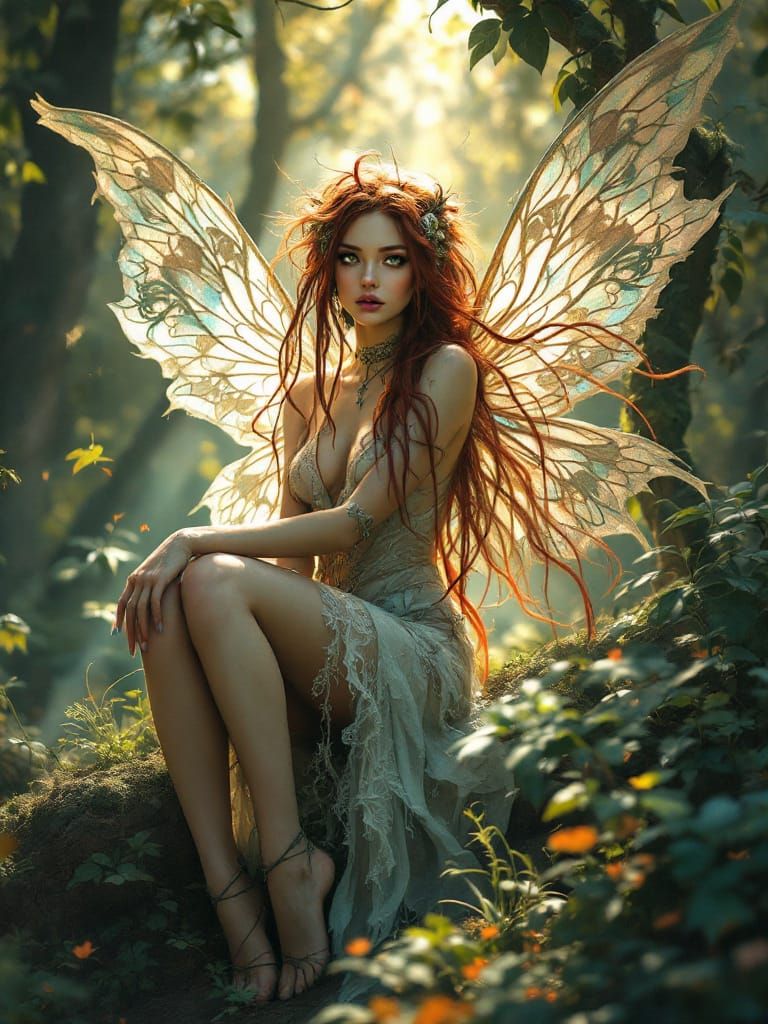 Punk Pixie Faerie in Enchanted Forest